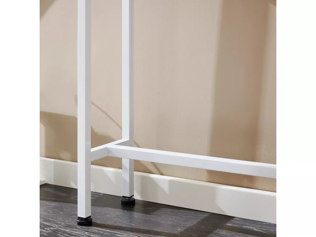 FSB19-Z Table Console Table d'appoint Cadre et 4 Pieds en Fer