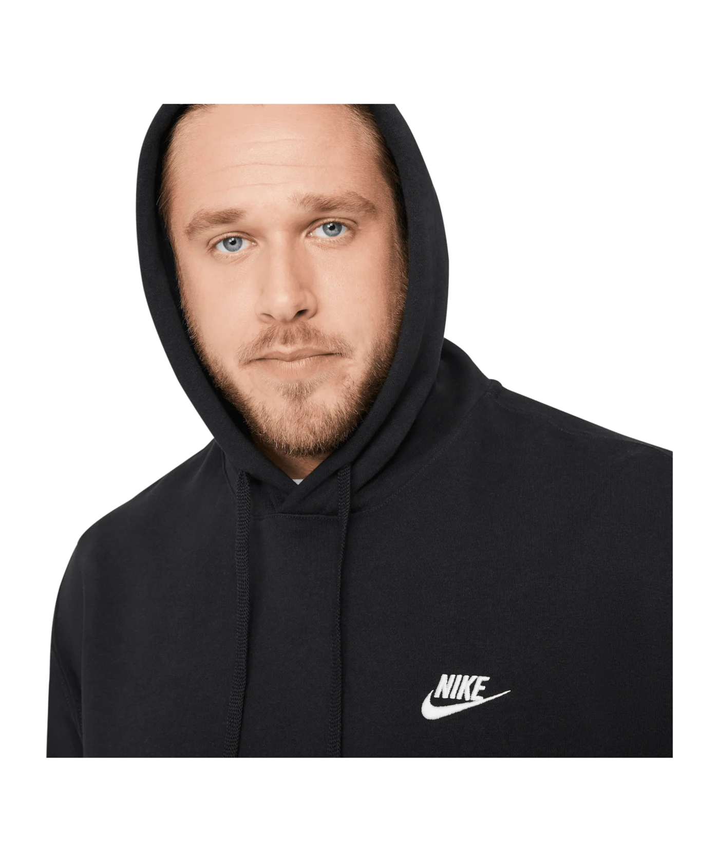 Nike Club Fleece Kapuzensweatshirt Schwarz F010