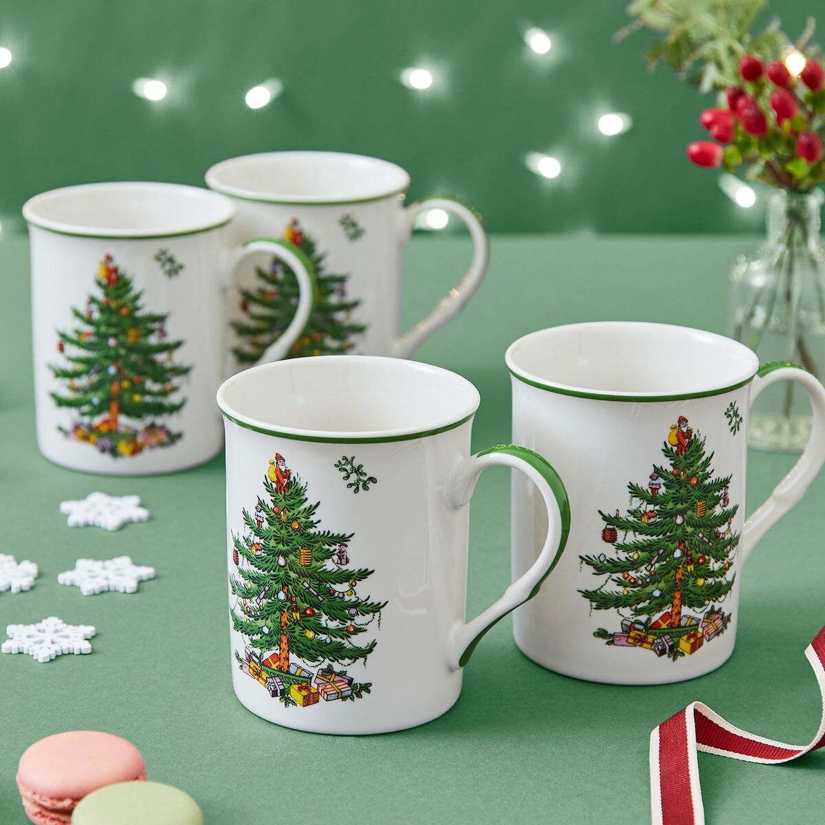 Christmas Tree krus, 4 stk