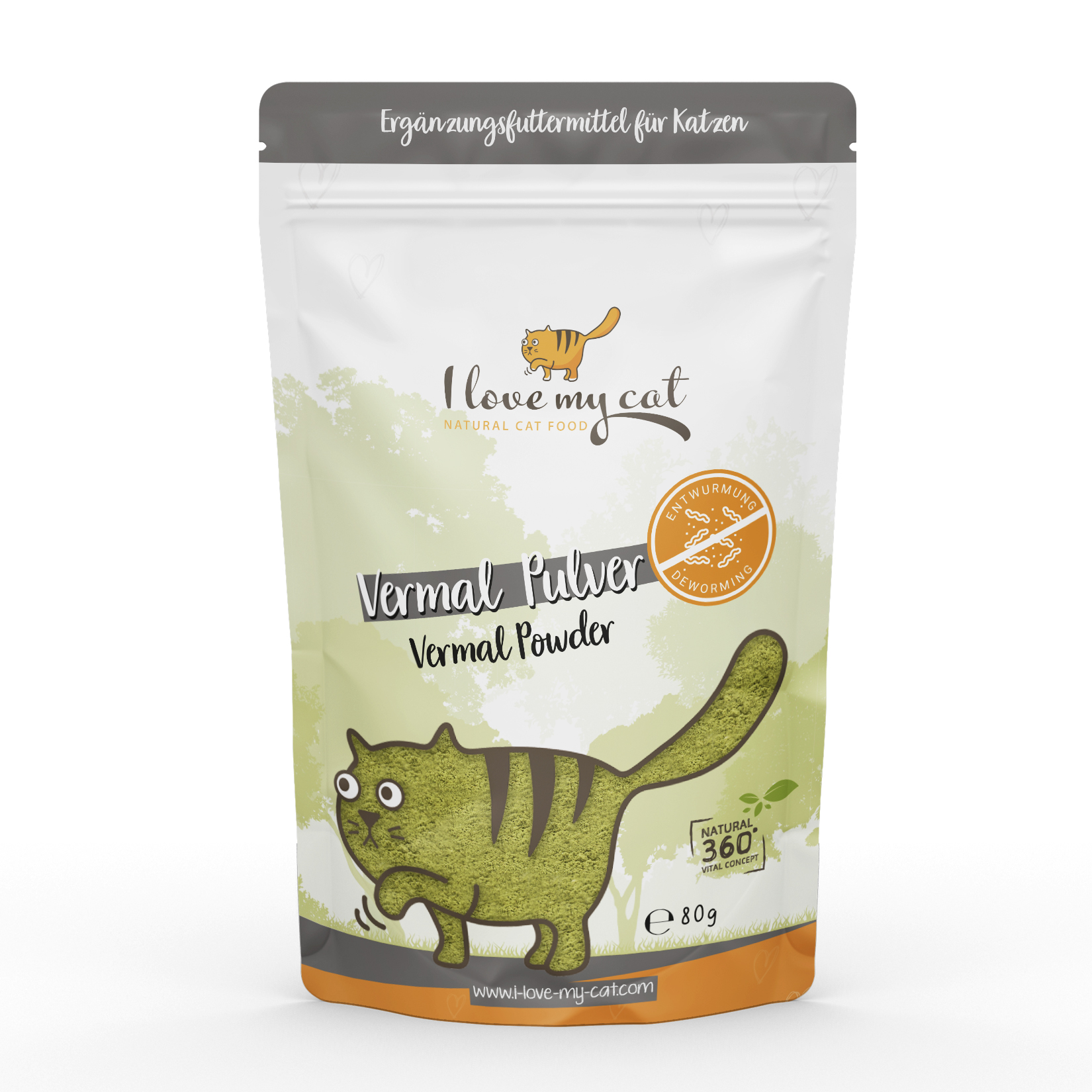 Poudre vermifuge pour chats - 80g