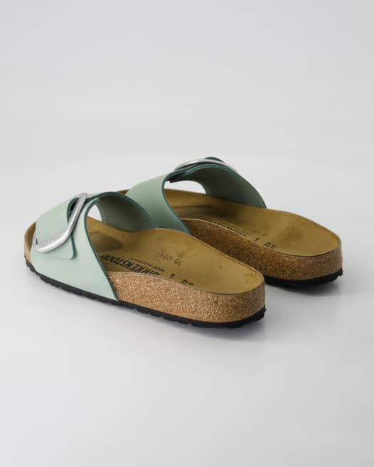 Birkenstock Madrid Big Buckle Pantoletten in Grün