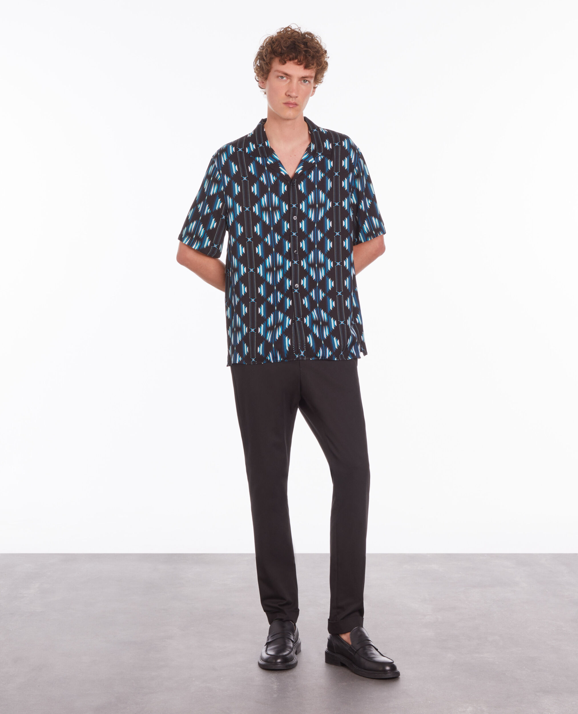 Chemise manches courtes imprimée