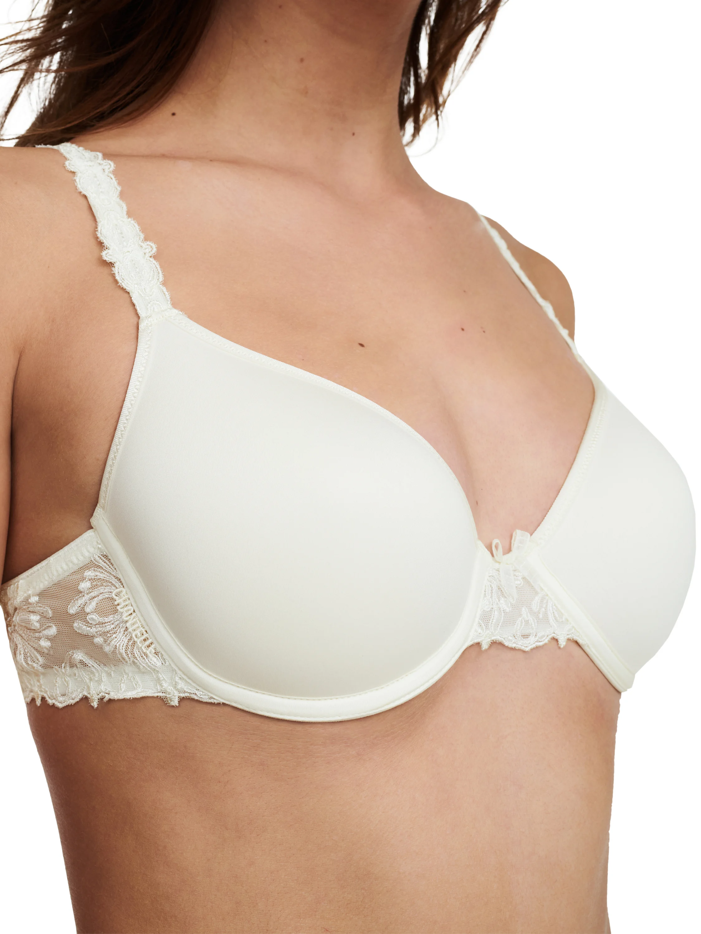 CHAMPS ELYSEES - Soutien-gorge mémoire de forme emboîtant broderie italienne | Beige