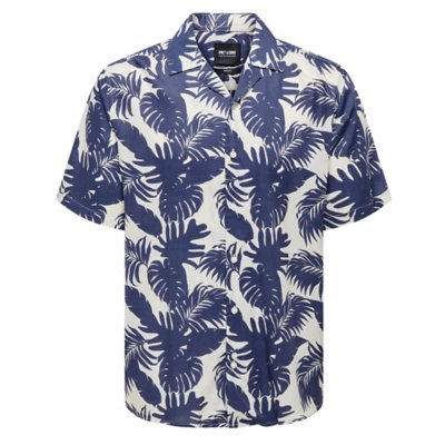 Chemise à manches courtes homme Onsdash Life Reg Visc Aop ONLY AND SONS