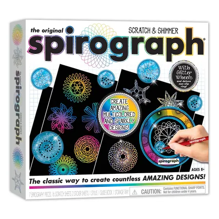 Boti Spirograph Schablonenset Scratch and Shimmer
