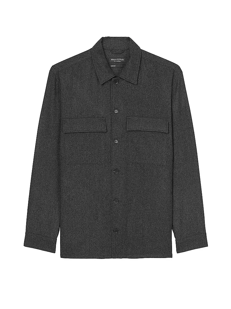 MARC O'POLO Overshirt grau