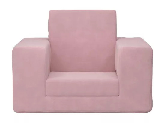 Canapé-lit pour enfants Rose Peluche douce