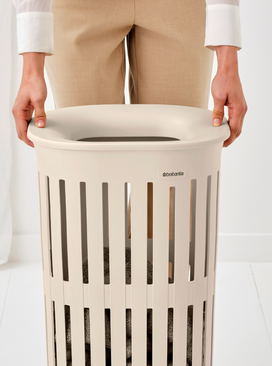 Collect-It Wasmand 55 liter, set van 2 - Soft Beige