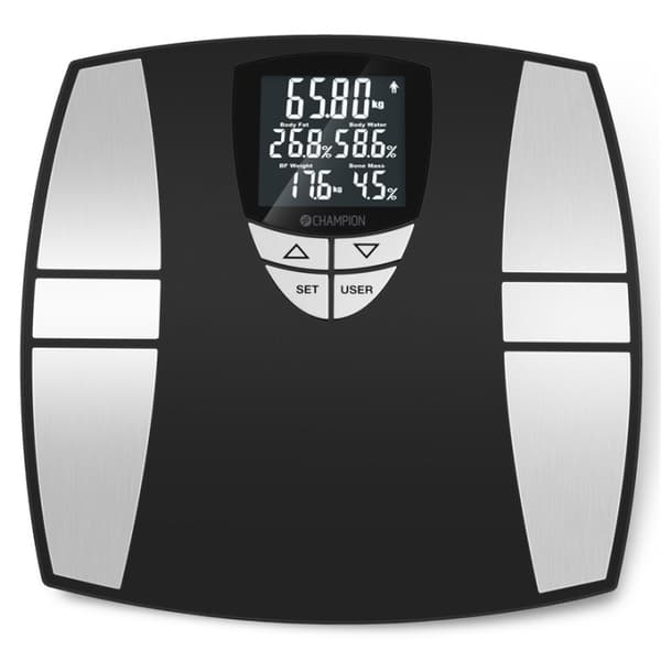 Champion Personvekt Body Fat PV310 Svart/sølv