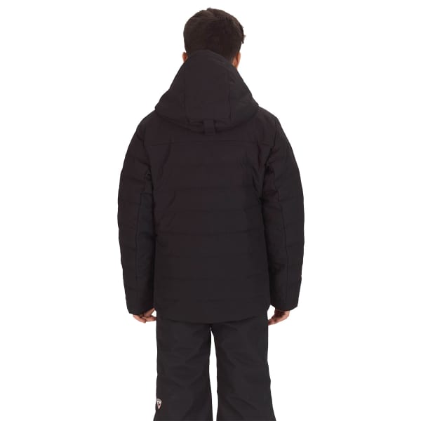 Veste de ski ROSSIGNOL BOY HIVER POLYDOWN JKT BLACK