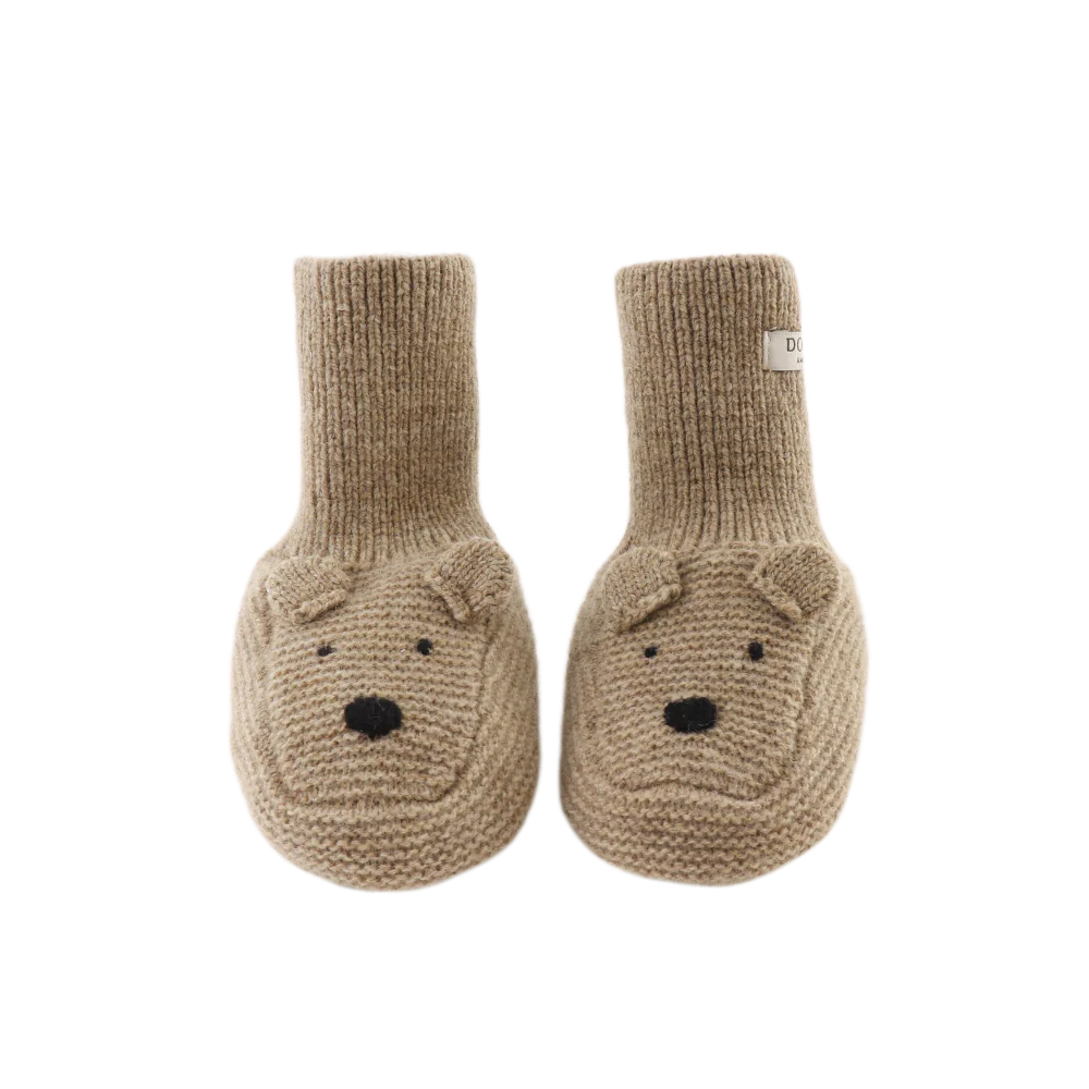 Maicer Merino Wool Booties | Bear | Milk Chocolate Melange