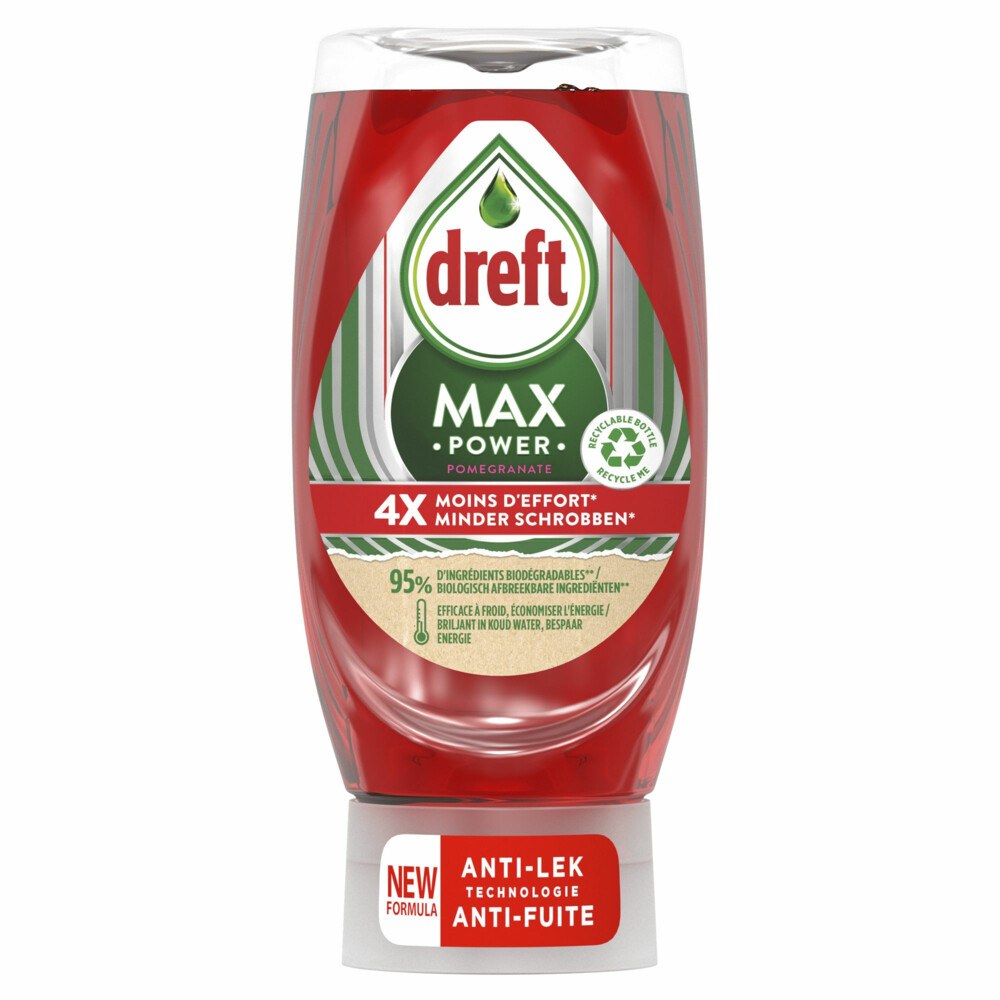 Dreft Max Power Afwasmiddel Pomegranate370 ml
