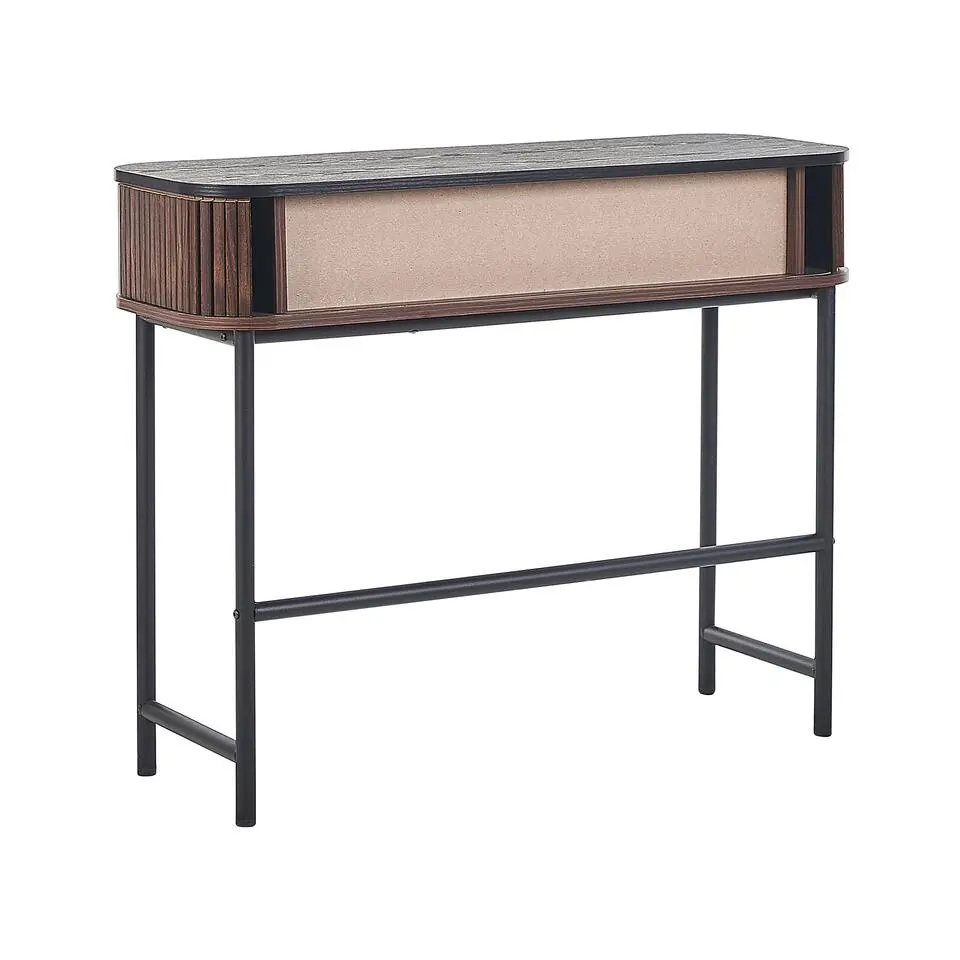 JOSE - Consoletafel - Donkere houtkleur - Vezelplaat