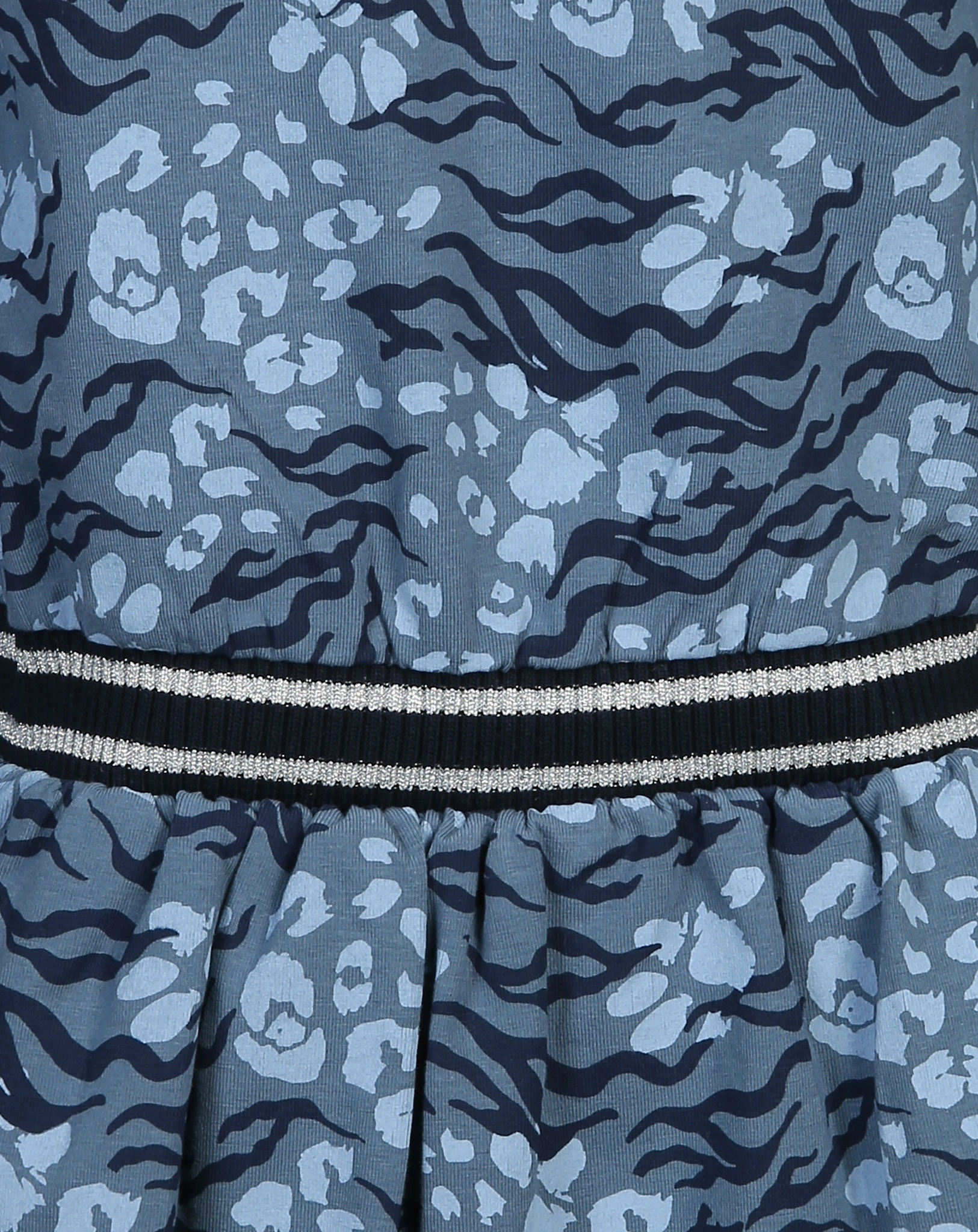Langarmkleid SHINY in blau