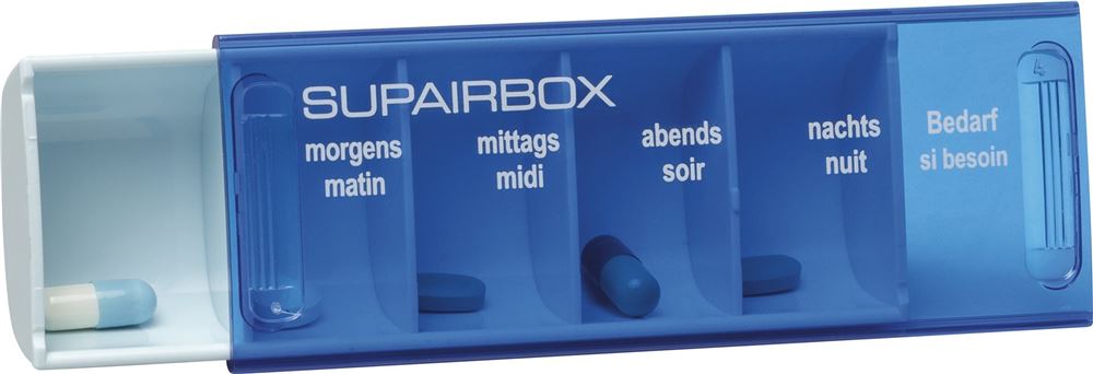 SUPAIR Tagesbox deutsch/französisch pastellblau 1 Stk