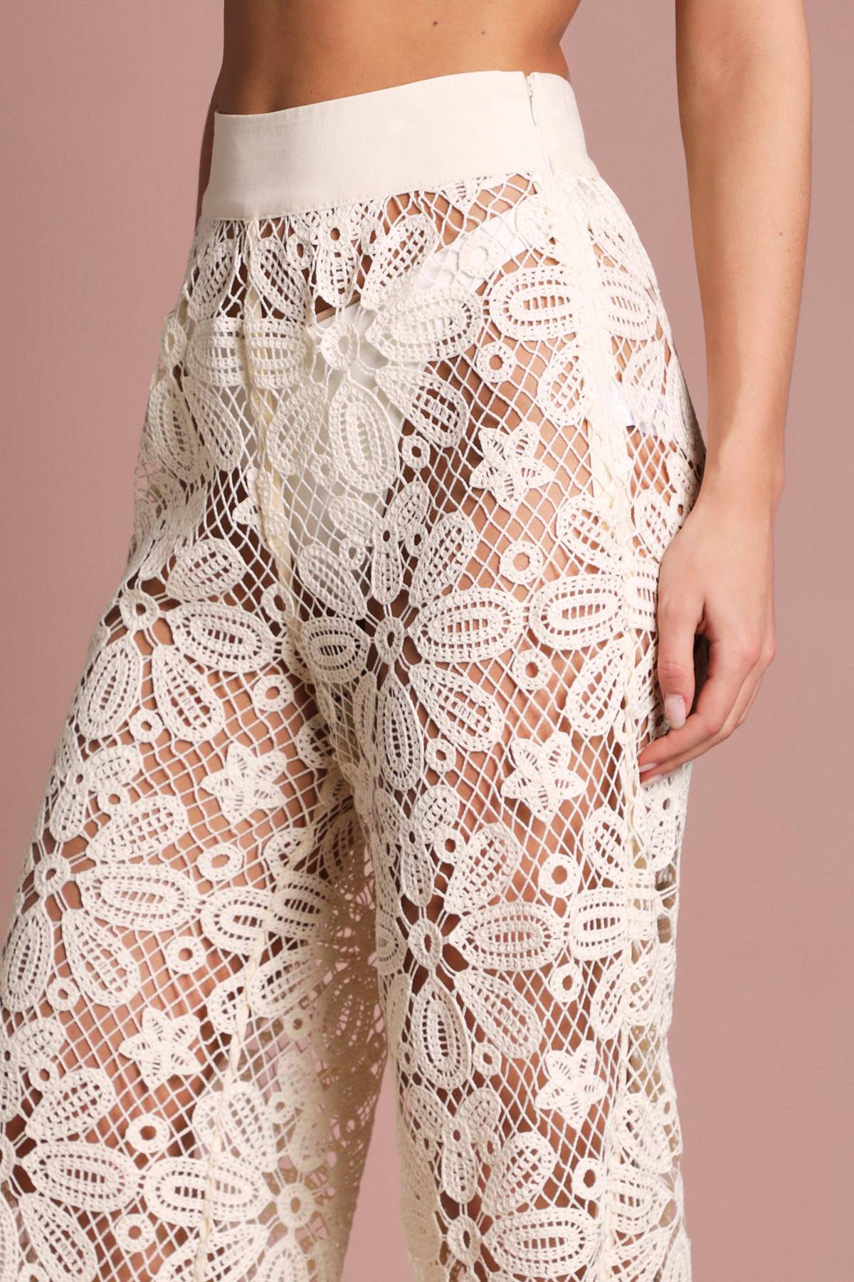 Coast Pantalon De Mariage Large En Crochet