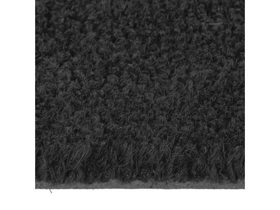 Tapis de porte noir 90x150 cm fibre de coco touffeté