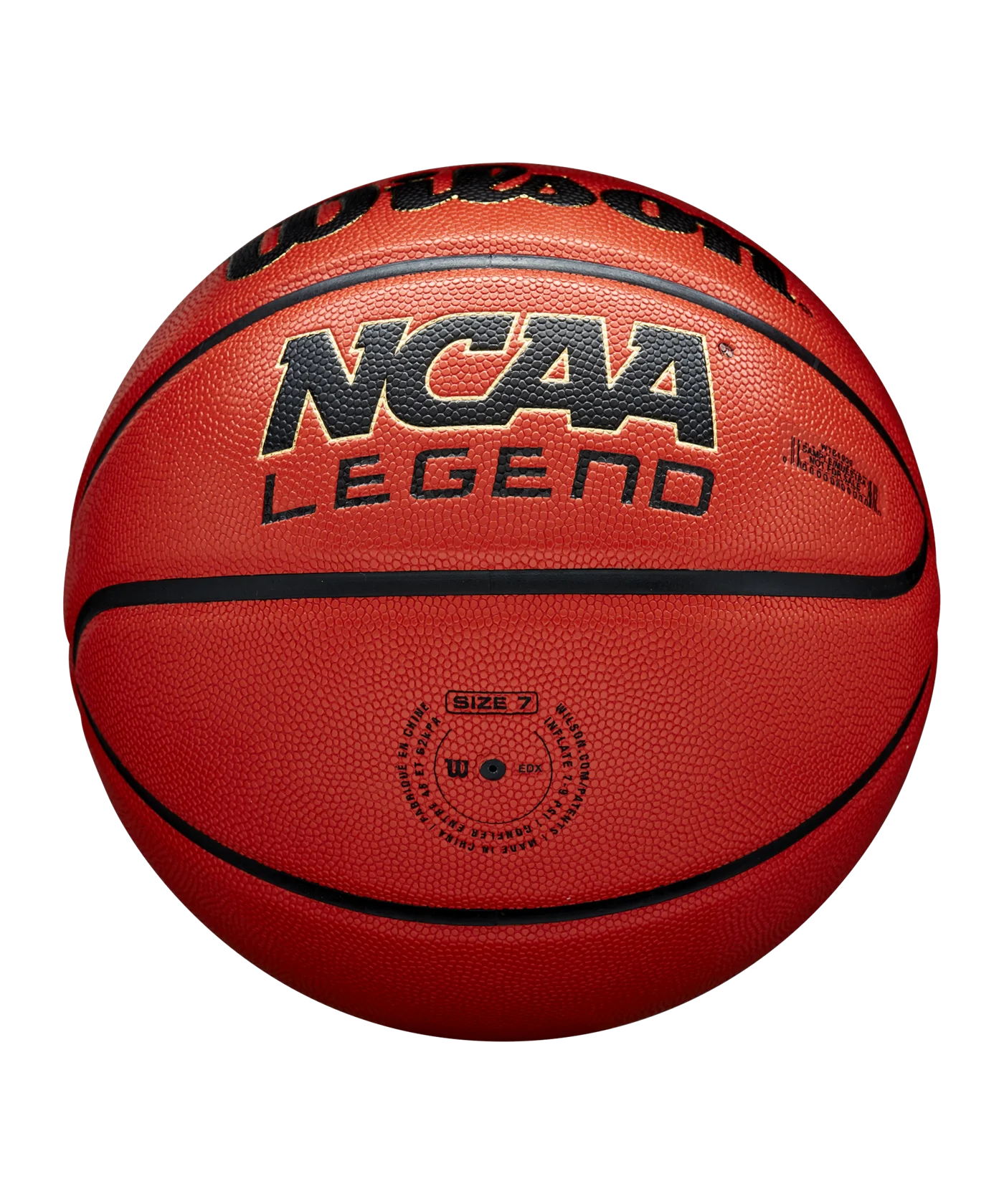 Wilson NCAA Legend Basketball Orange Schwarz