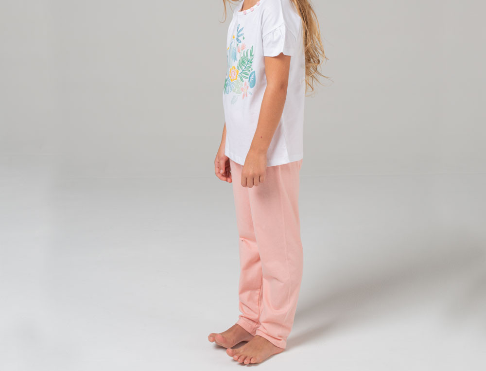 Pyjama enfant fille-Jardin exotique