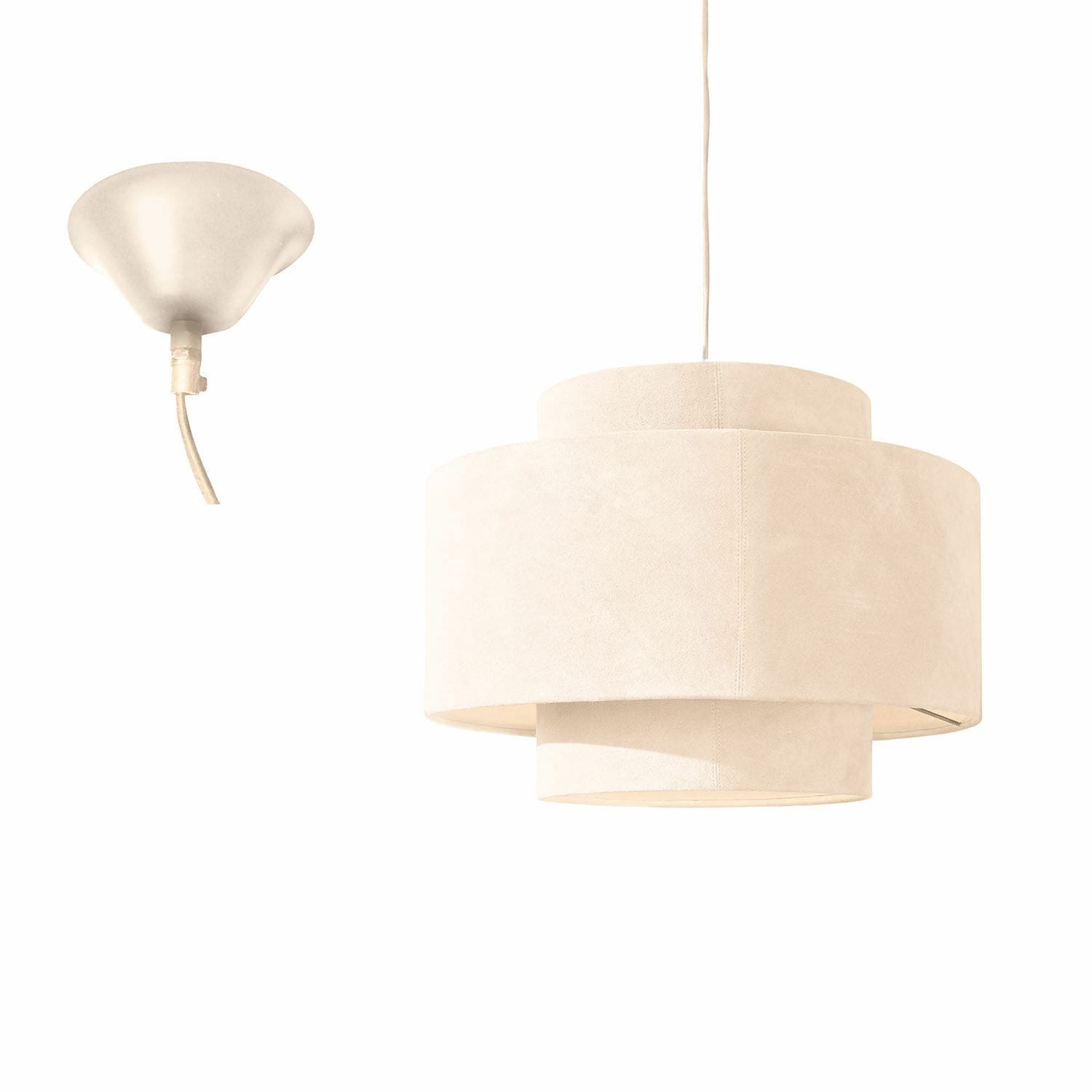Hängelampe Achain beige