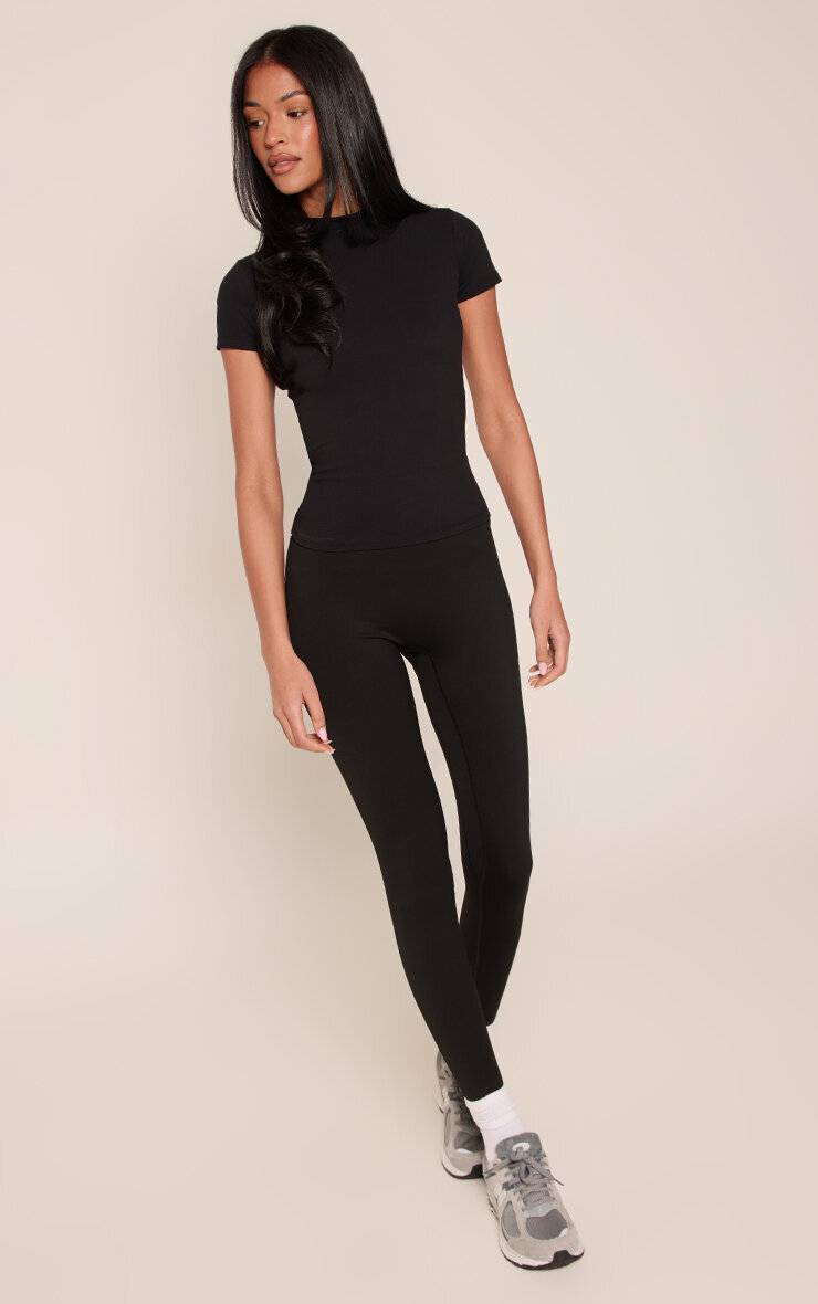 Noir Legging De Sport Taille Haute Sculptant Tall