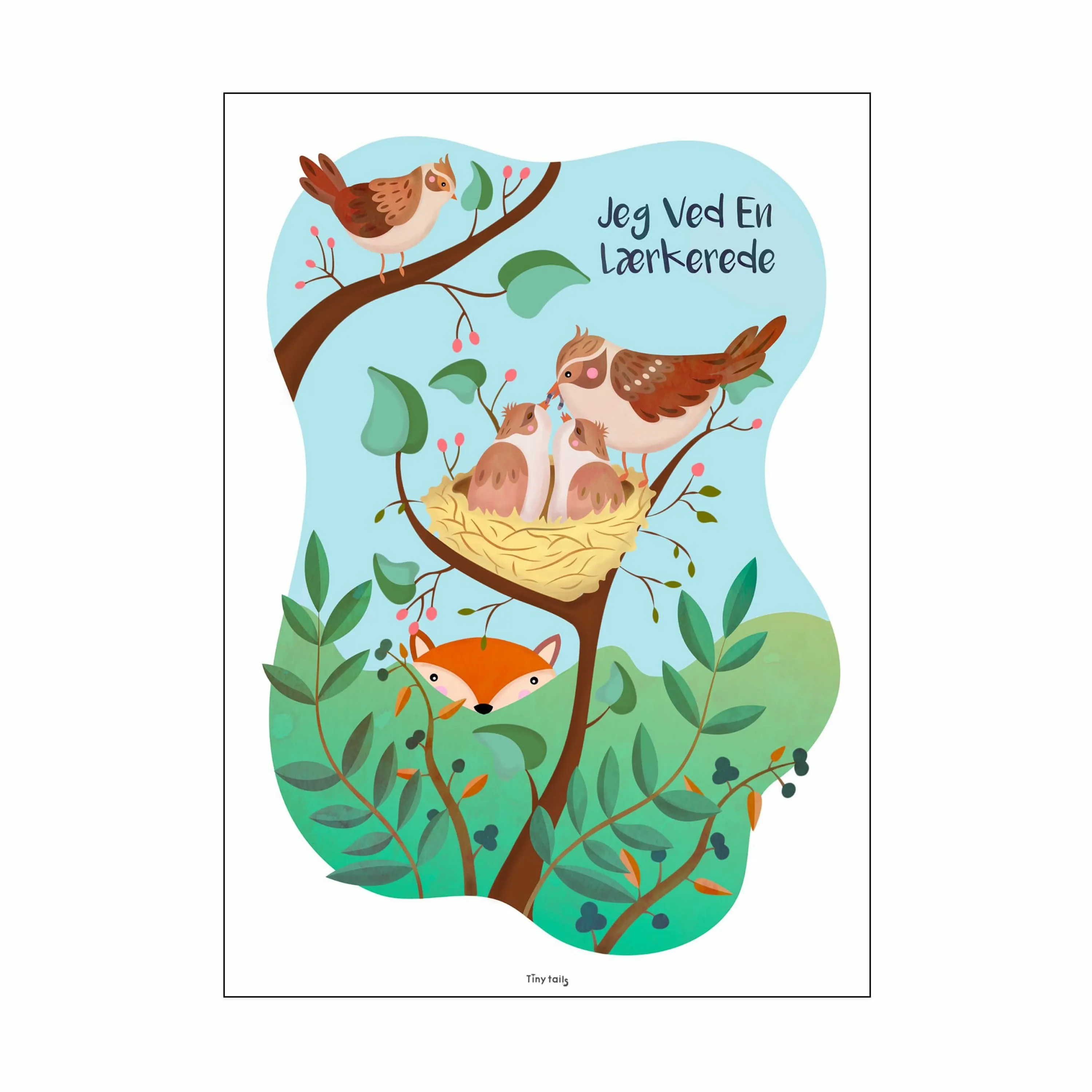 Poster&Frame Plakat - Jeg ved en lærkerede