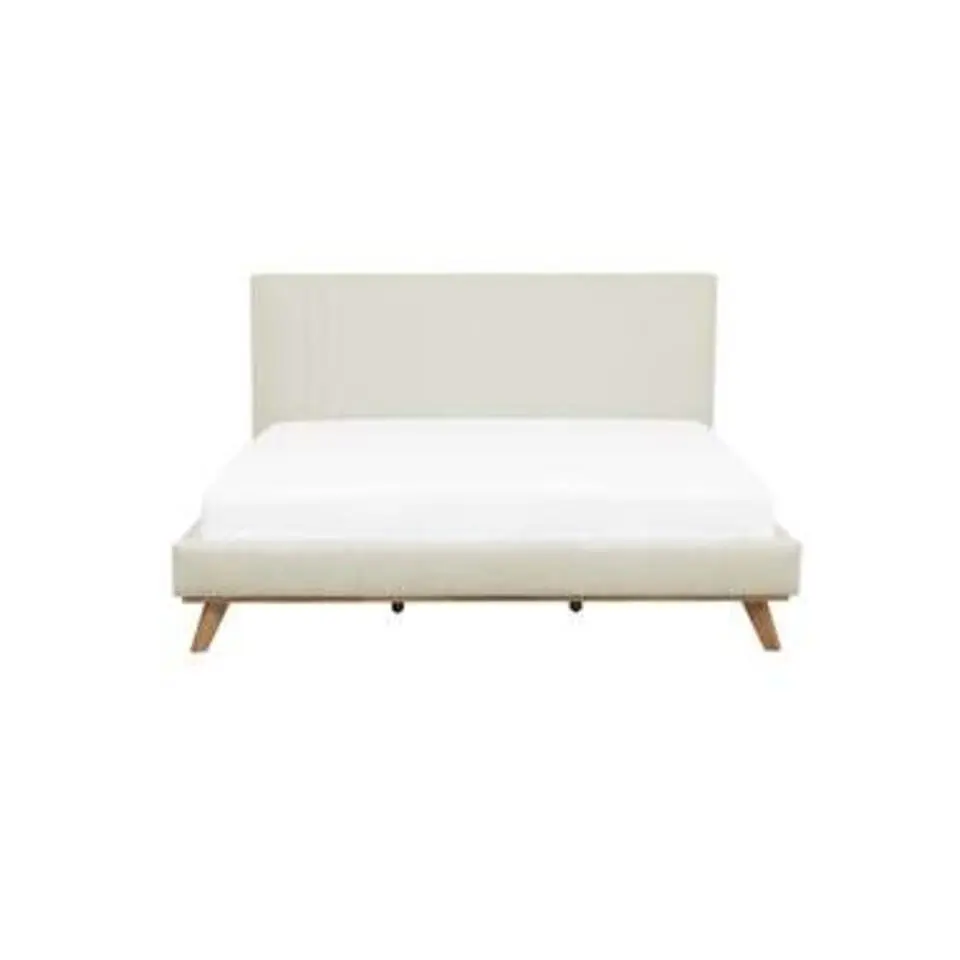 TALENCE - Tweepersoonsbed - Beige - 160 x 200 cm - Chenille