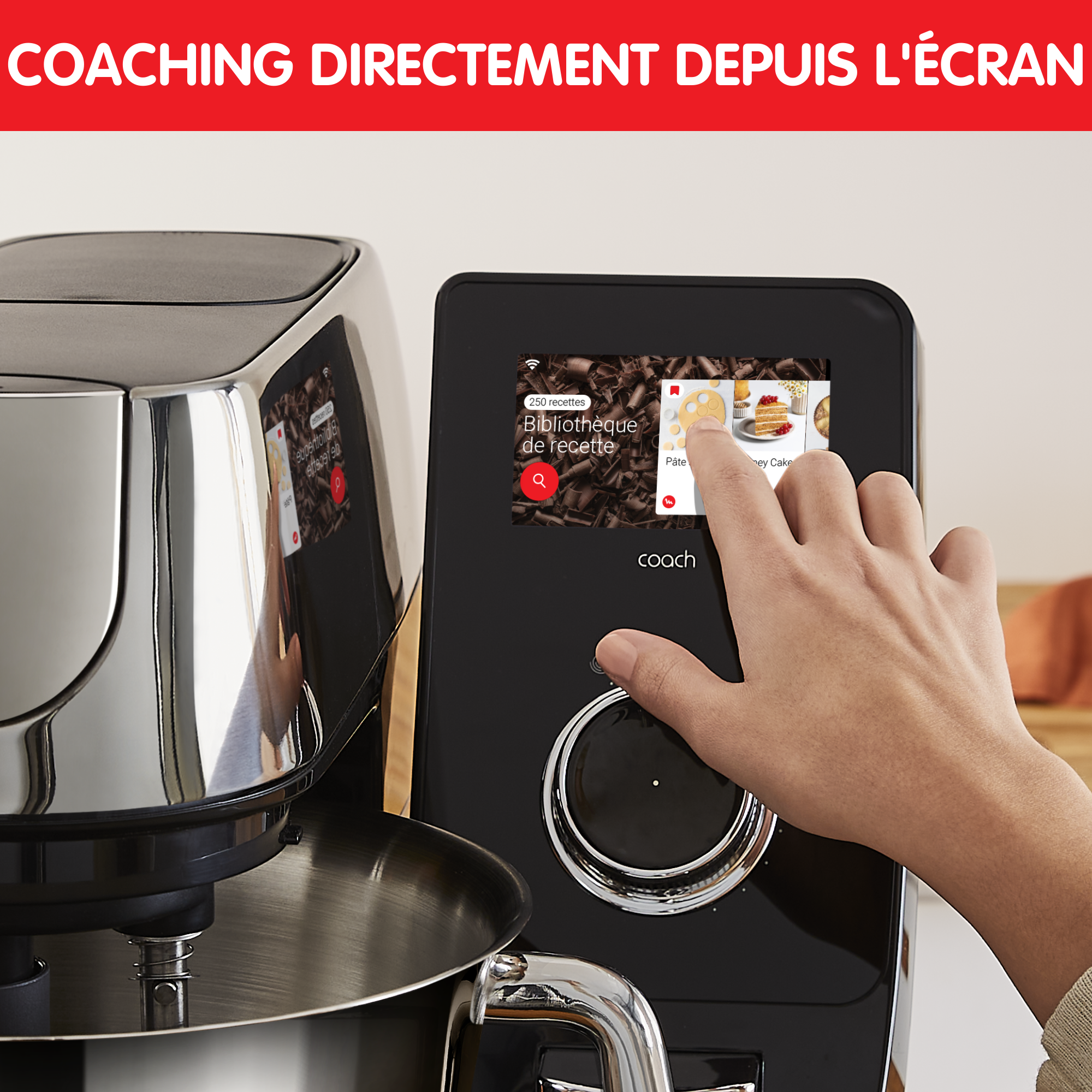 I-Coach Touch, robot pâtissier connecté, 21 programmes, coaching sur l'écran, balance