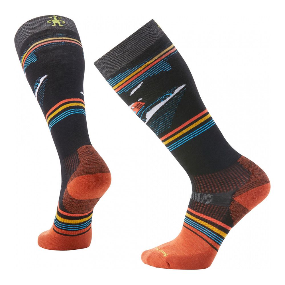 Smartwool TARGETED CUSHION PISTE MACHINE OTC - Chaussettes Homme black