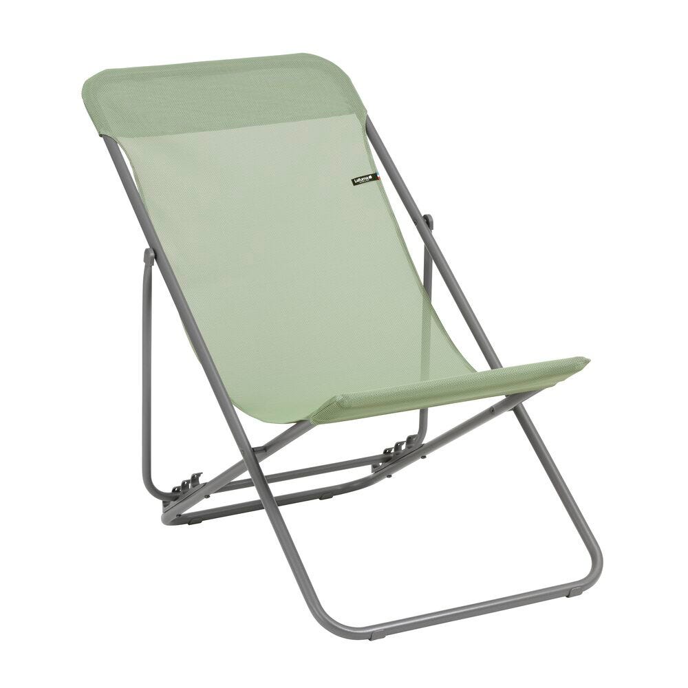 Mehrpositions-Klapp-Liegestuhl - Breite 52cm Transatube 2 Batyline® Iso Grün Moss