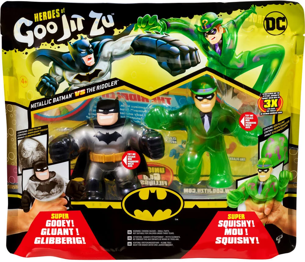 DC COMICS - FIGURINE - GOO JIT ZU - BATMAN VS RIDDLER 11CM