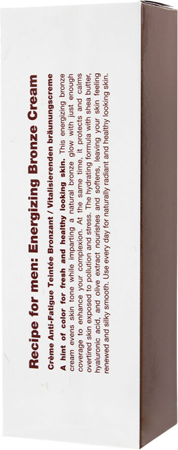 Receipe For Men ENERGIZING BRONZE CREAM