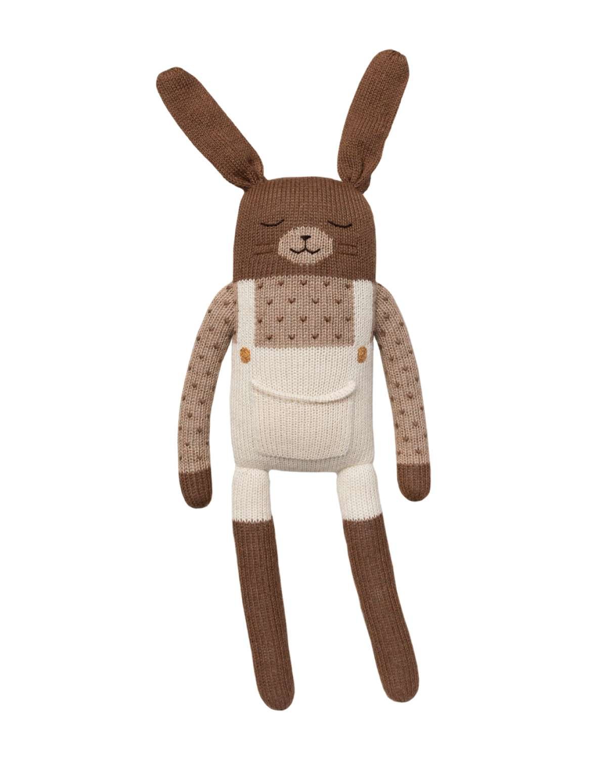 Kosebamse – Håndstrikket Alpakkaull | Large Bunny