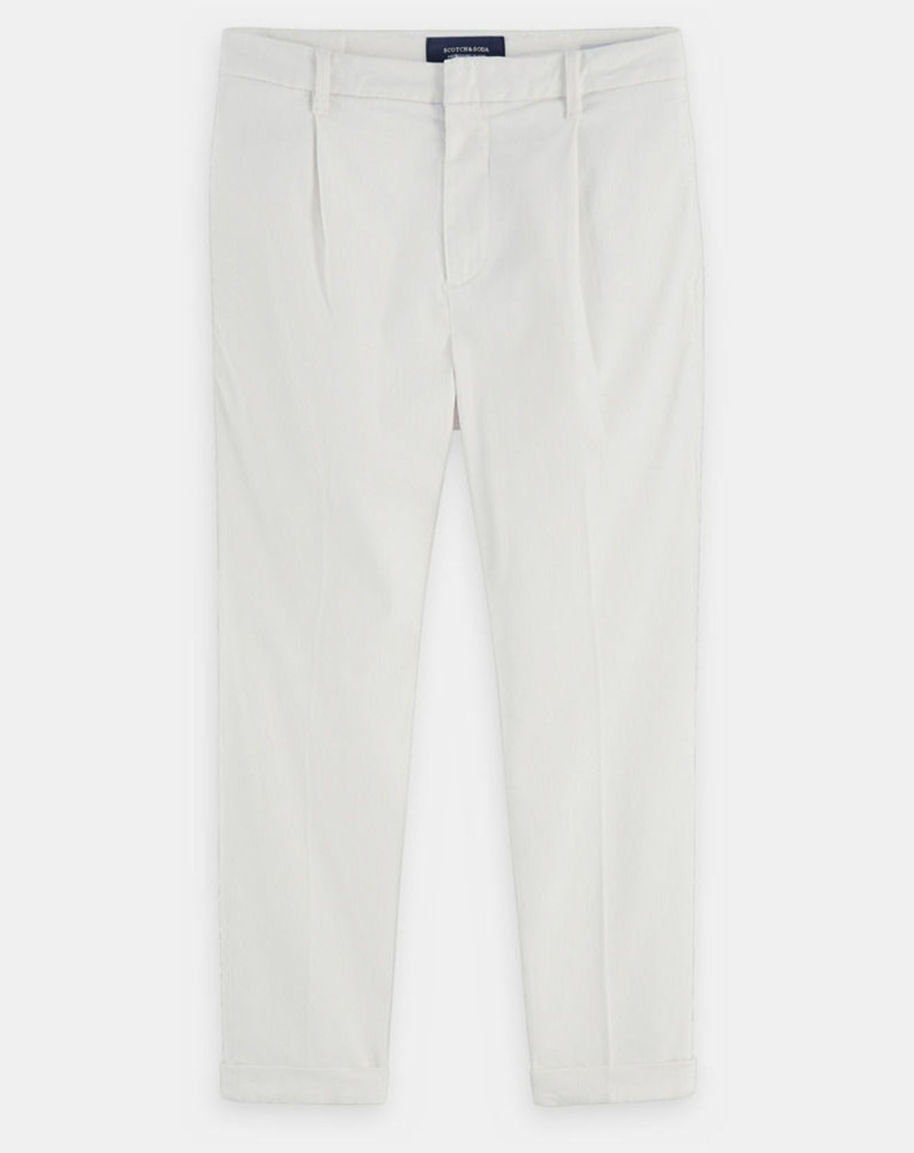 Scotch & Soda Pantalon chino Pince léger blanc