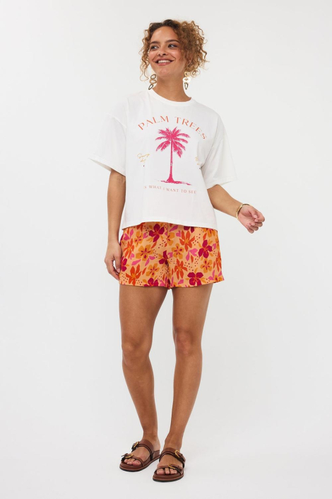 Ydence witte dames t-shirt