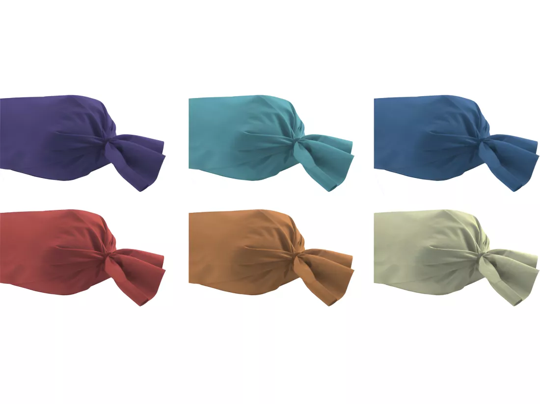 Taie De Traversin / 100% Coton 57 Fils/cm² - Prune - 45 X 185 Cm