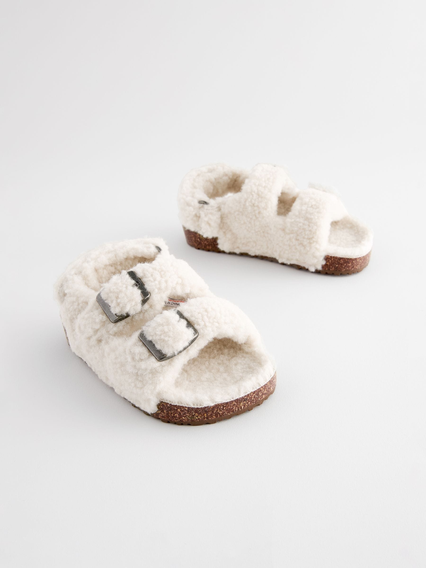 Neutraal borg - Corkbed Two Strap Slippers