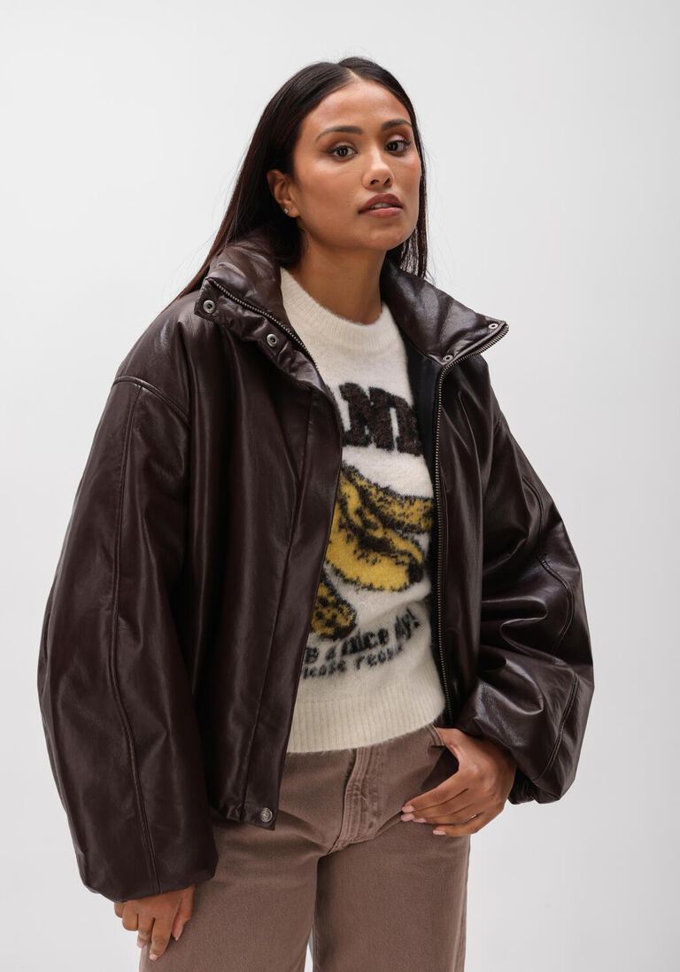 bruine anine bing  cyrus jacket deep brown