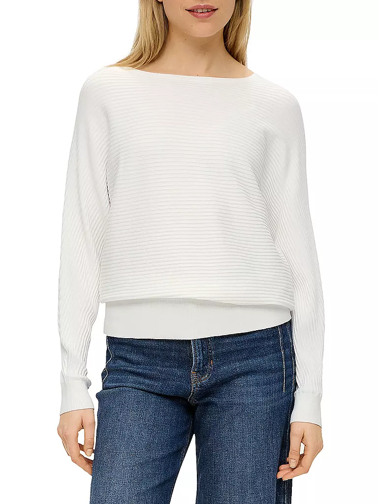 S.OLIVER Pullover weiss