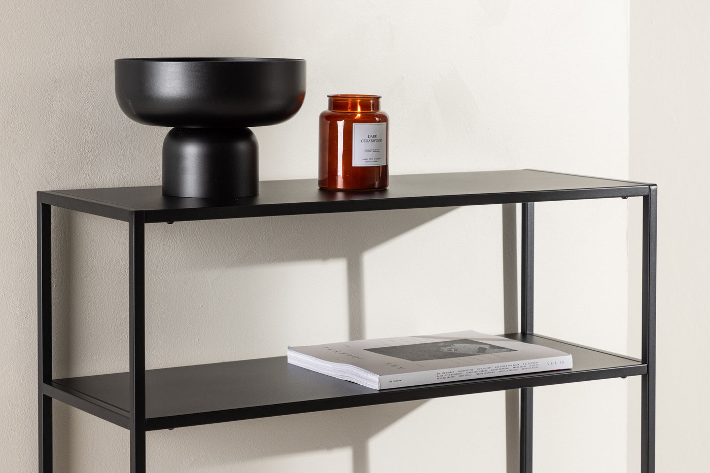 FjÃ´rd - Sidetable Zwart 30cm - Metaal - Georgetown