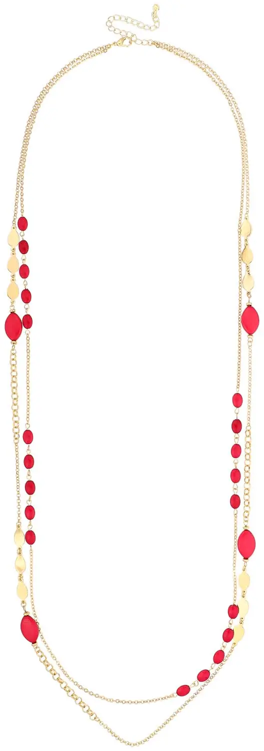 Layering Kette - Fuchsia Statement