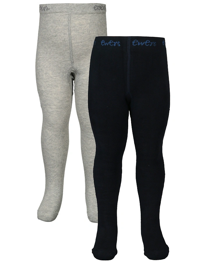Thermo-Strumpfhose SUPER WARM 2er-Pack in grau/navy