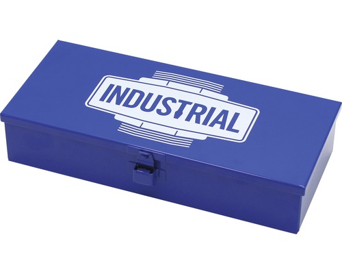Stalen doos, industriële maat 1, 118 x 55 x 272 mm, blauw