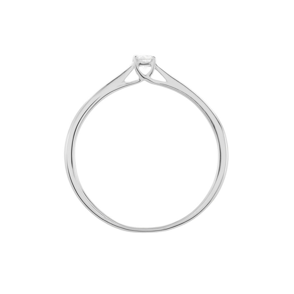 Bague Solitaire Aphrodite Or Blanc Diamant