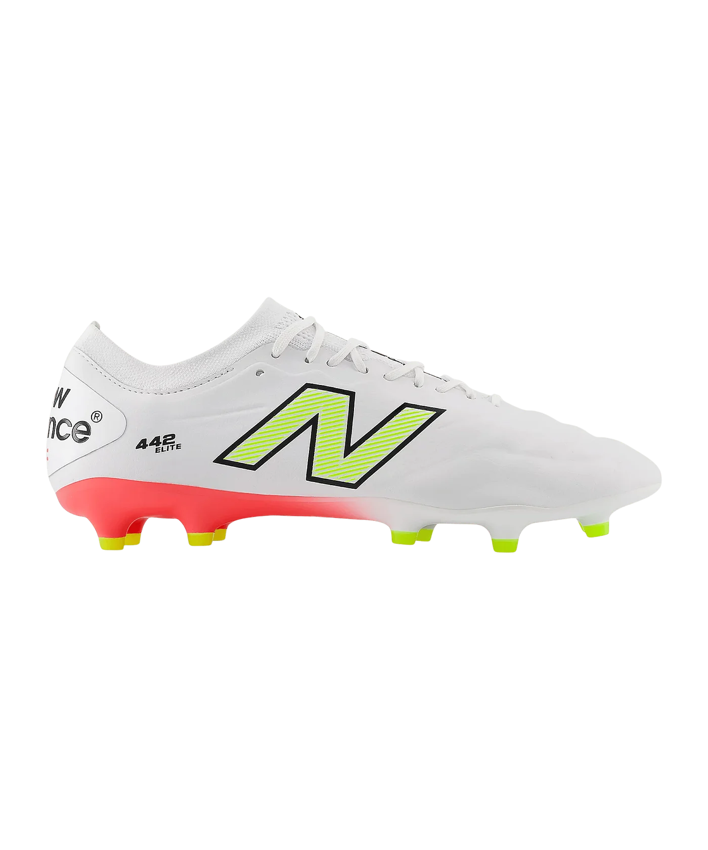 New Balance 442 Elite V2 FG Flash Point Weiss FEB2