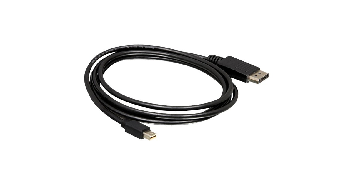DeLOCKMini-DisplayPort > DisplayPort adapter  (Zwart, 3 meter)