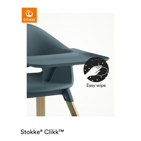 Chaise haute Clikk Fjord Blue - STOKKE