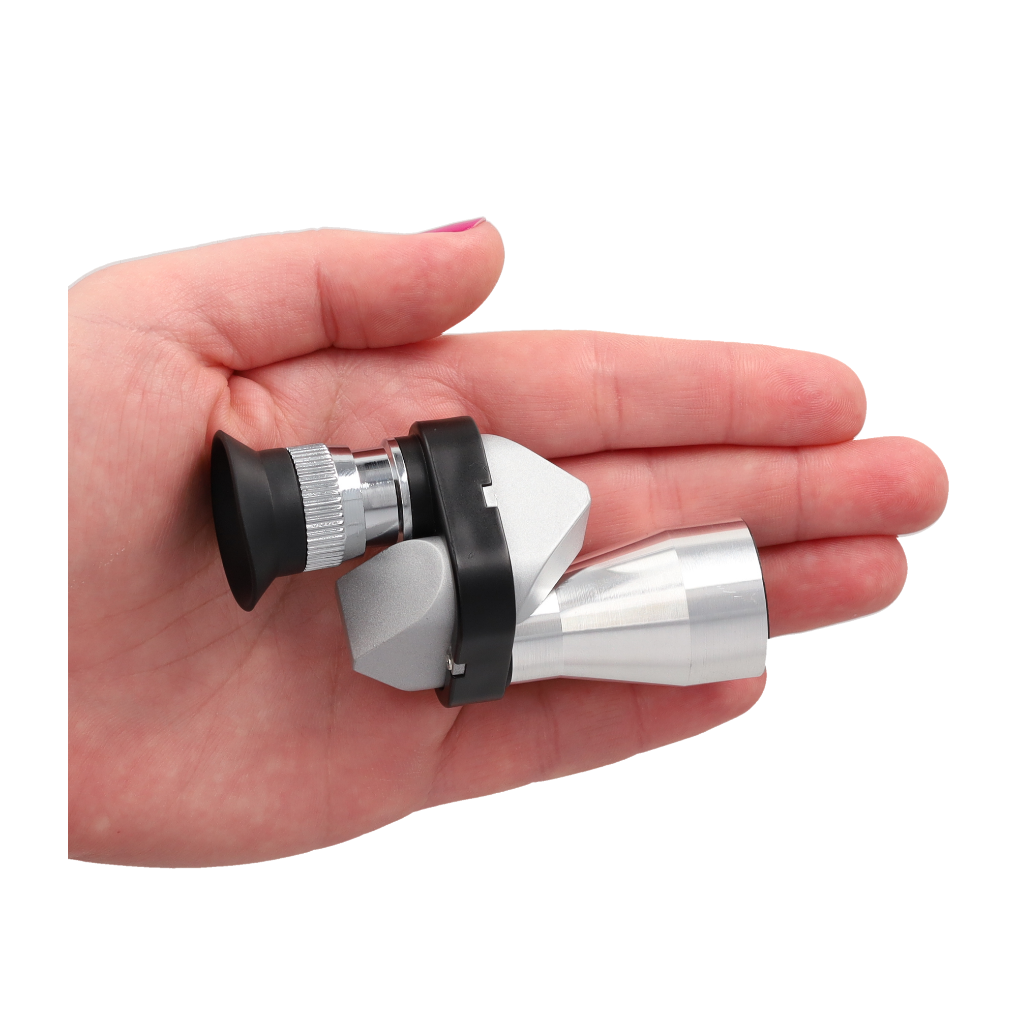 Mini Monokular Teleskop 8x Vergrösserung Tragbares Taschen Fernglas - Schwarz / Silber
