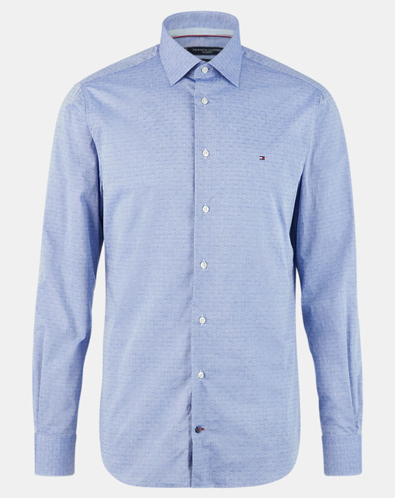 Tommy Hilfiger Chemise Regular Dobby imprimé géométrique  bleu moyen