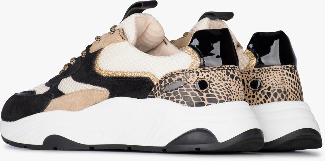 PS POELMAN zwarte ps poelman lage sneakers iva